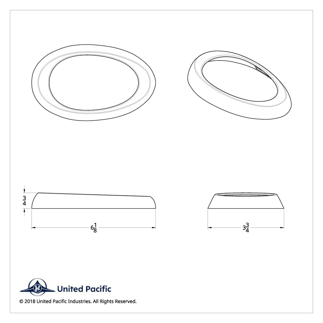 Freightliner Sleeper Light Bezel - Wide Flange