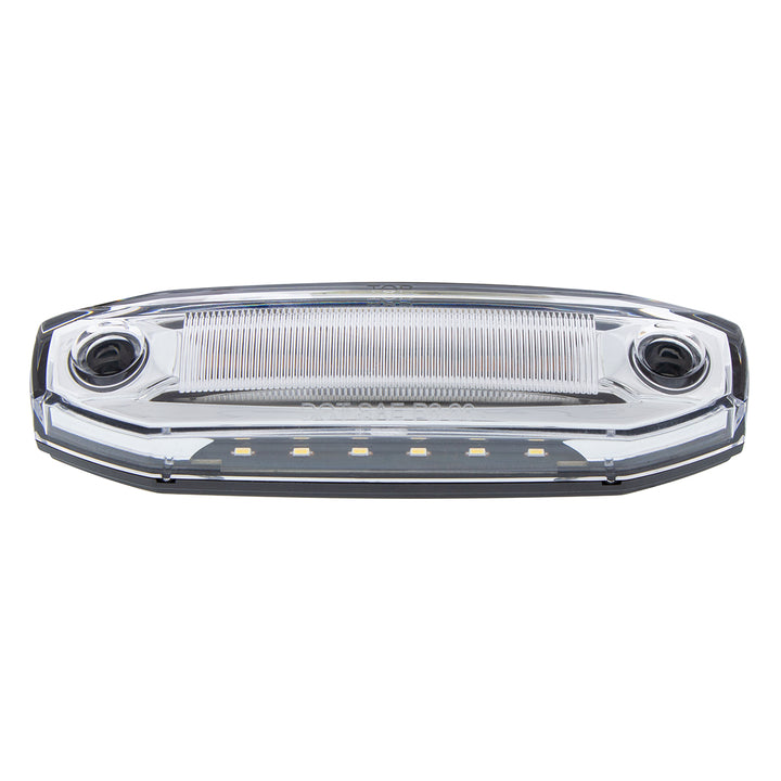 6 Amber LED Light (Clearance/Marker) With 6 White LED Side Ditch Light