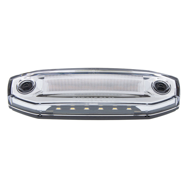 6 Amber LED Light (Clearance/Marker) With 6 White LED Side Ditch Light