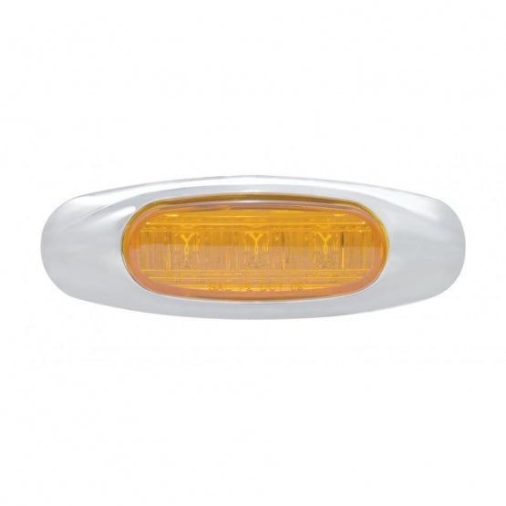 3 LED Light (Clearance/Marker) - Amber LED/Amber Lens
