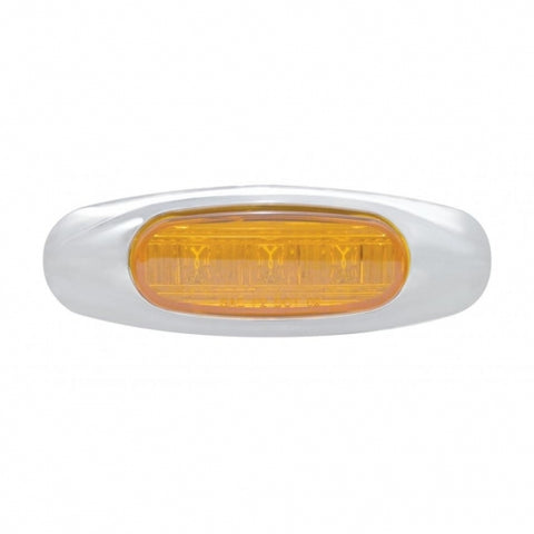 3 LED Light (Clearance/Marker) - Amber LED/Amber Lens