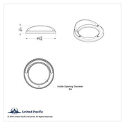4" Light Bezel With Visor