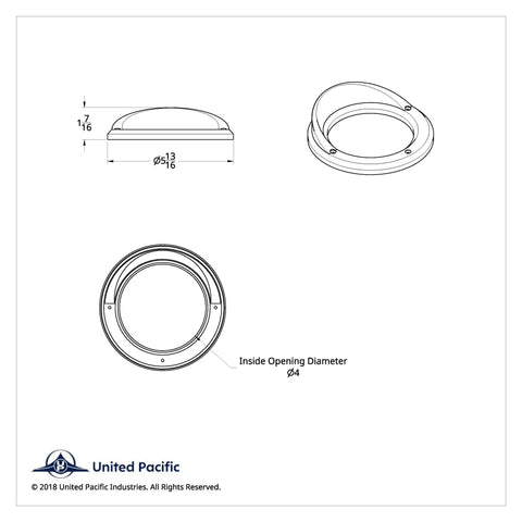 4" Light Bezel With Visor
