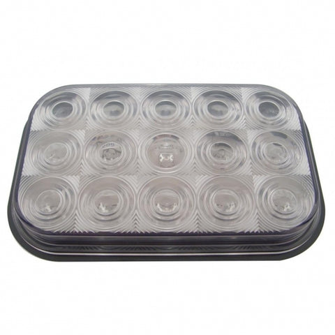15 LED Rectangular Turn Signal Light - Amber LED/Clear Lens
