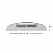 16 LED Reflector Light (Clearance/Marker) With Chrome Bezel - Amber LED/Clear Lens