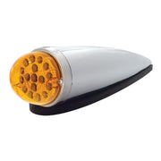17 LED Dual Function Watermelon Clear Reflector Cab Light Kit - Amber LED/Amber Lens