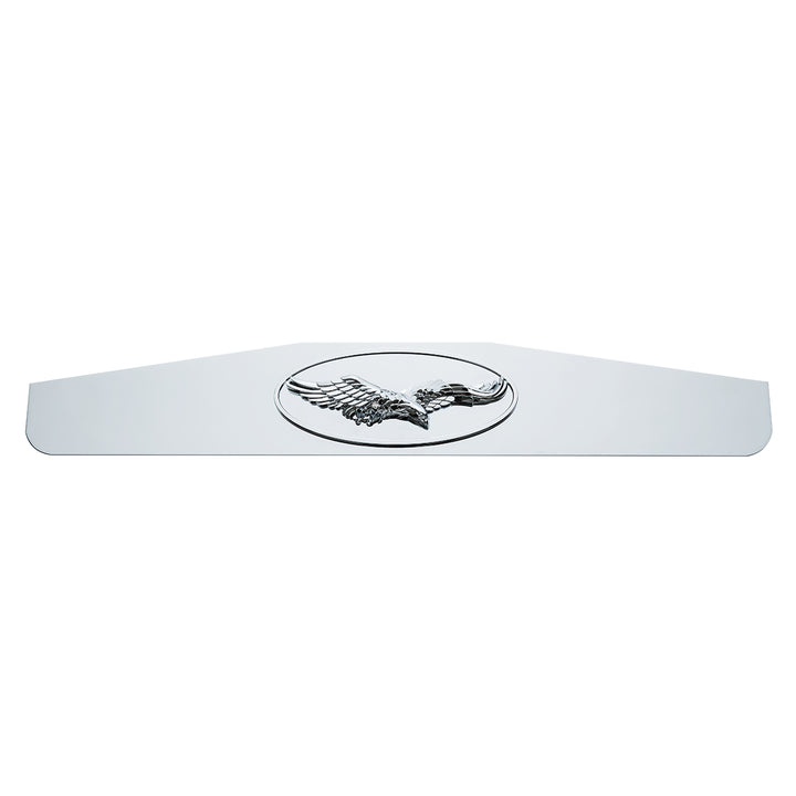 4" x 24" Chrome Bottom Mud Flap Weight With Oval Cast Eagle Emblem