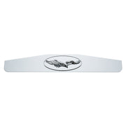 4" x 24" Chrome Bottom Mud Flap Weight With Oval Cast Eagle Emblem
