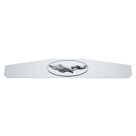 4" x 24" Chrome Bottom Mud Flap Weight With Oval Cast Eagle Emblem