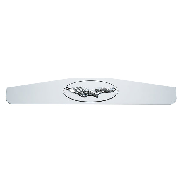 4" x 24" Chrome Bottom Mud Flap Weight With Oval Cast Eagle Emblem