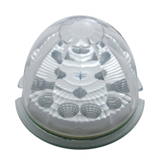 17 LED Reflector Watermelon Maze Cab Light - Red LED/Clear Lens