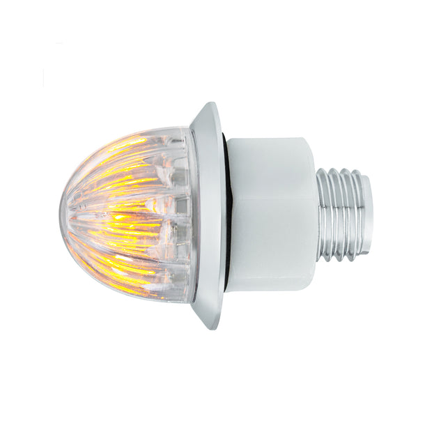 2 LED Dual Function 3/4" Mini Watermelon Light (Clearance/Marker) - Amber LED/Clear Lens