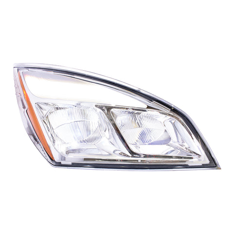 Chrome LED Headlight For 2018-2024 Freightliner Cascadia - Passenger