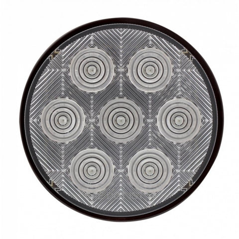 7 LED 4" Round Competition Series Light (Stop, Turn & Tail) - Red LED/Clear Lens