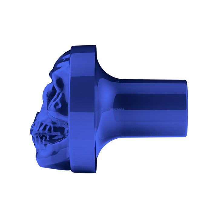 Skull Air Valve Knob - Indigo Blue