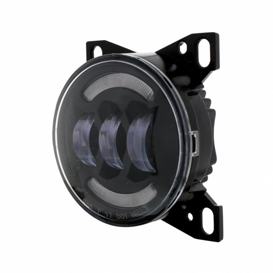 18 LED Fog Light With LED Light Bar For Peterbilt 579 (2012-2021) &amp; Kenworth T660 (2007-2017)-Black