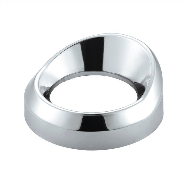 Chrome Plastic Small Gauge Bezel With Visor