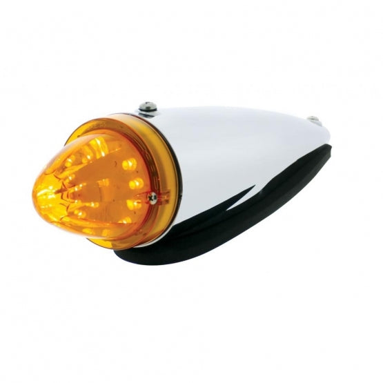 13 LED Watermelon Truck-Lite Style Cab Light Kit - Amber LED/Amber Lens