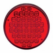 40 LED 4" Round Light (Stop, Turn & Tail) - Red LED/Red Lens