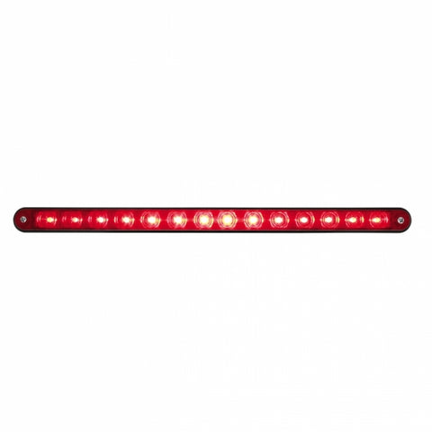 14 LED 12" Light Bar With Black Housing - Red LED/Red Lens