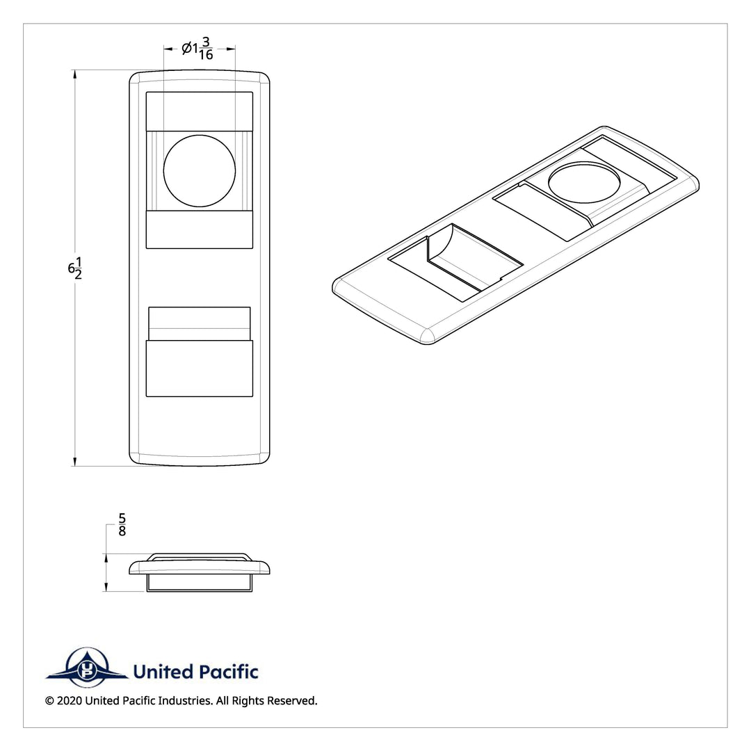 Chrome Door Switch Cover With Power Windows/Mirrors For 2018-2023 Freightliner Cascadia - Driver