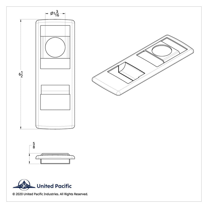 Chrome Door Switch Cover With Power Windows/Mirrors For 2018-2023 Freightliner Cascadia - Driver