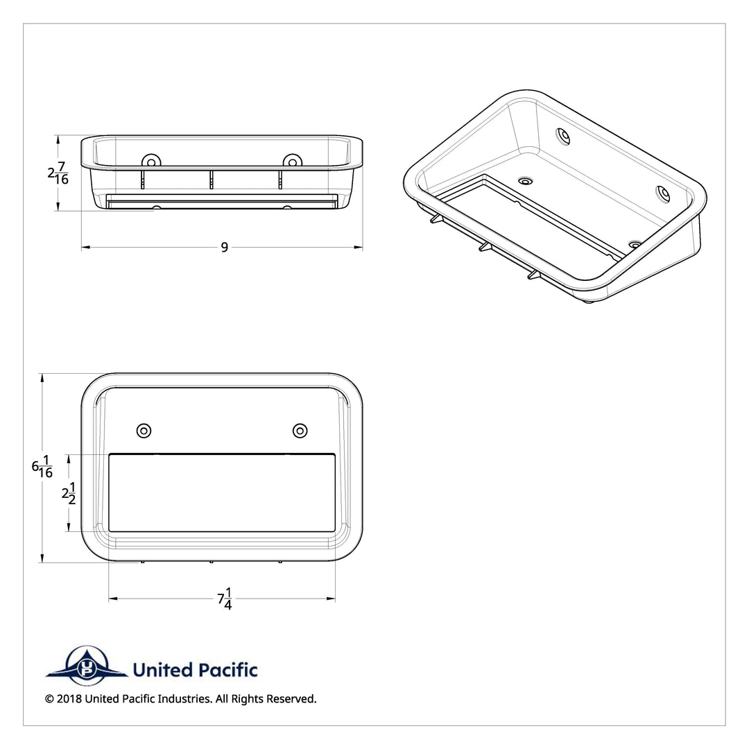 Overhead CB Radio Trim For 2008-2017 Freightliner Cascadia