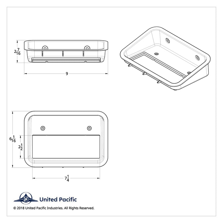 Overhead CB Radio Trim For 2008-2017 Freightliner Cascadia