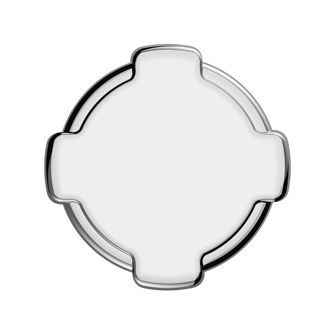 Chrome Plastic Fuel Cap Cover For Freightliner - Non-Locking