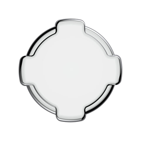 Chrome Plastic Fuel Cap Cover For Freightliner - Non-Locking