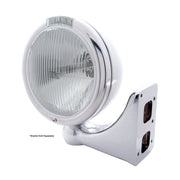 Stainless Steel Classic Headlight H4 Bulb & LED Turn Signal - Clear Lens