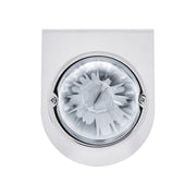 Star-Burst Glass Watermelon Light With Stainless Steel Light Bracket Kit-Red LED/Clear Lens