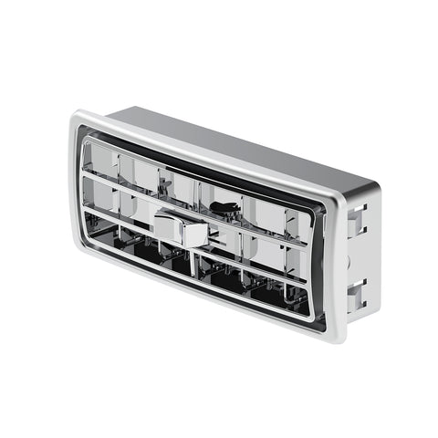 Chrome Plastic A/C Vent For 2002+ Kenworth - Center