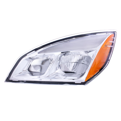 Chrome LED Headlight For 2018-2024 Freightliner Cascadia - Driver