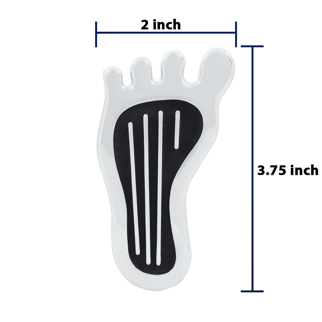 Chrome Barefoot Shape Dimmer Switch Cover