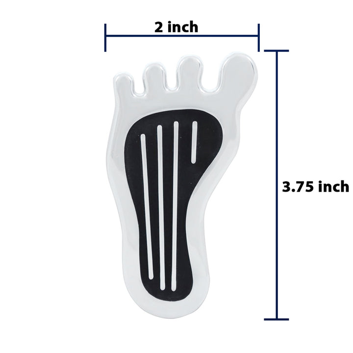 Chrome Barefoot Shape Dimmer Switch Cover