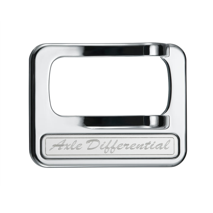Chrome Plastic Rocker Switch Cover With Stainless Plaque For Peterbilt - Axle Differential