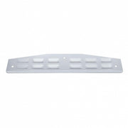 3" X 18" Chrome Louvered Bottom Mud Flap Plate - Bolt Thru