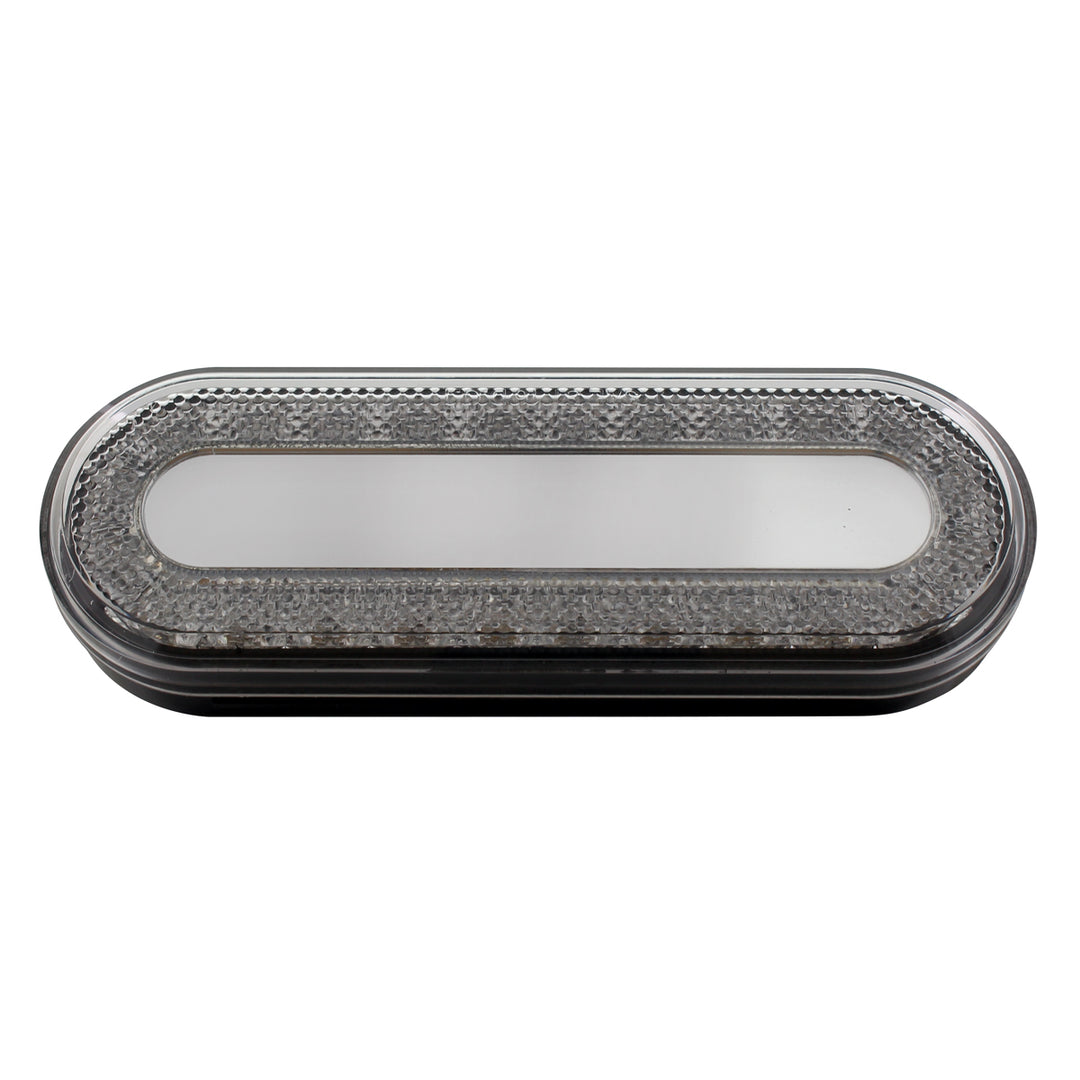 24 LED 6" Oval Mirage Light (Stop, Turn &amp; Tail) - Red LED/Clear Lens