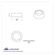 Chrome Plastic Toggle Switch Nut Cover For Freightliner (Card Of 6)