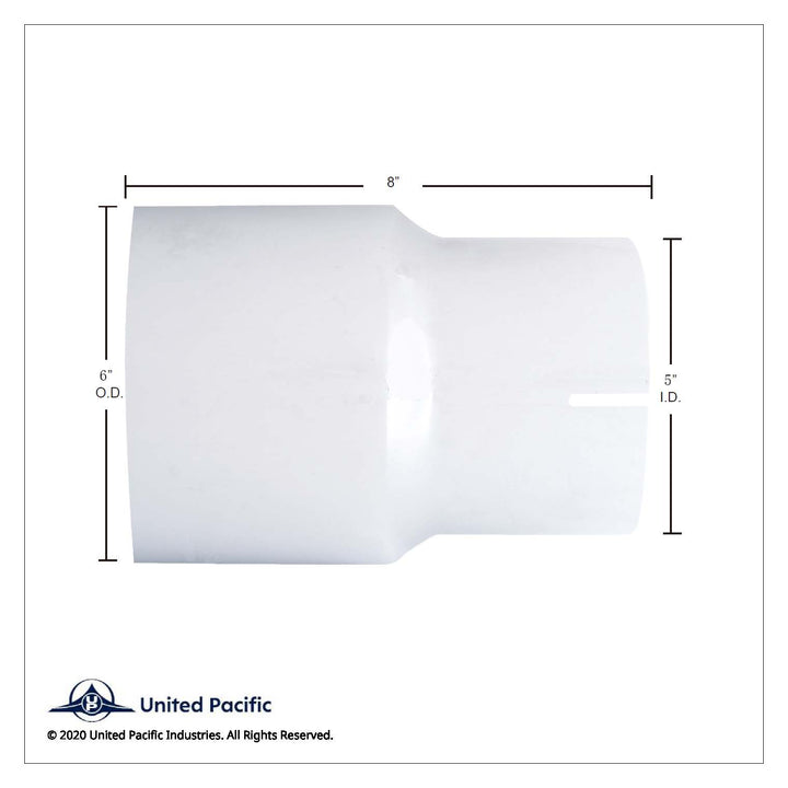 Aluminized Reducer 6" O.D. To 5" I.D.