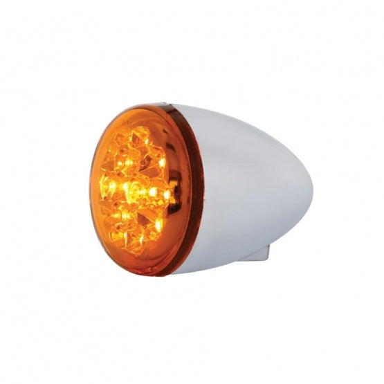 15 LED 2-3/8" Turn Signal Light For Harley Motorcycle- Amber LED/Amber Lens