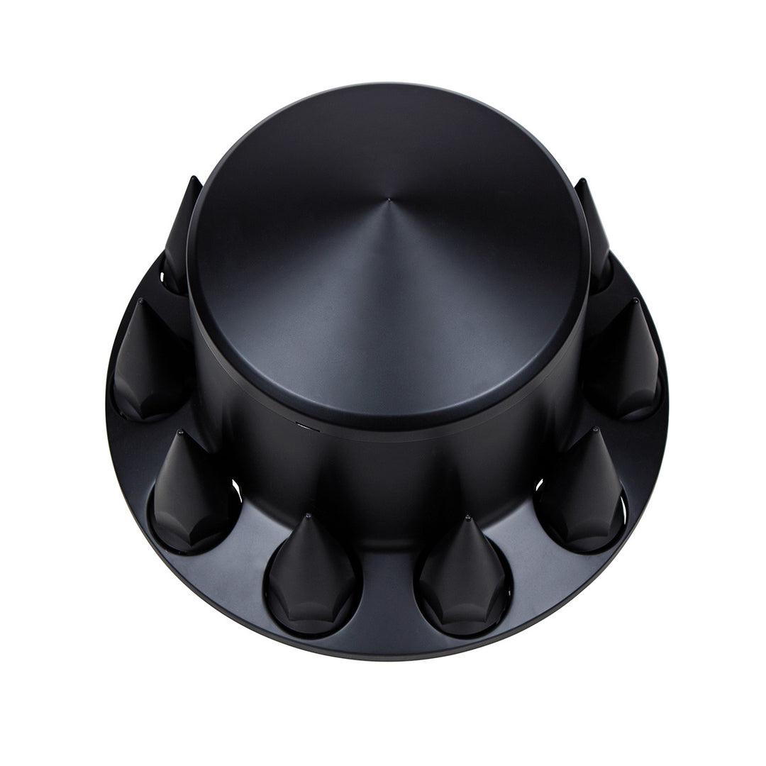 Pointed Rear Axle Cover With 33mm Spike Thread-On Nut Covers - Matte Black