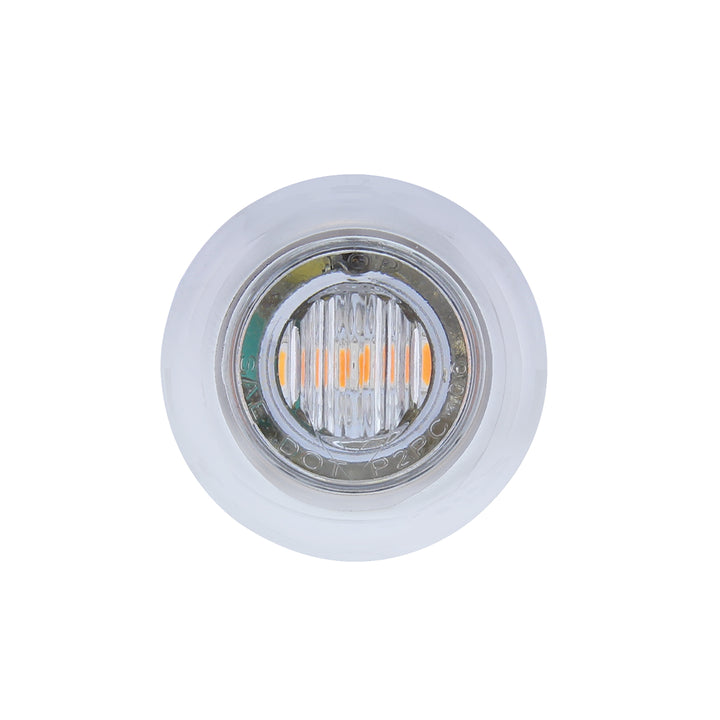 3 LED 3/4" Mini Double Fury Light (Clearance/Marker) - Amber LED/Red LED