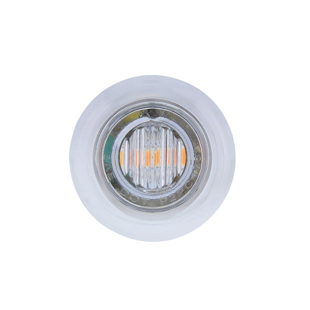 3 LED 3/4" Mini Double Fury Light (Clearance/Marker) - Amber LED/Red LED