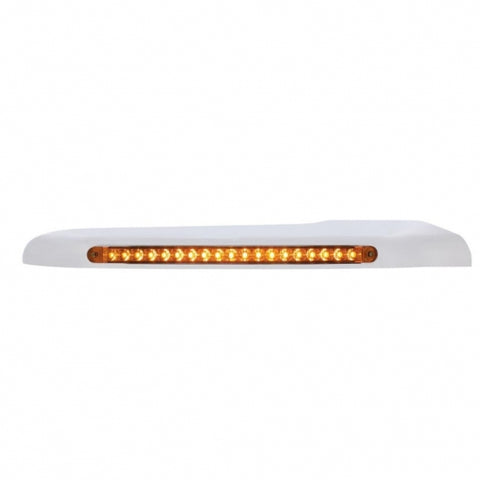 14 Amber LED Front Fender Cover For Peterbilt 388 (2008-2015) & 389 (2008-2023)-Amber Lens - Passenger