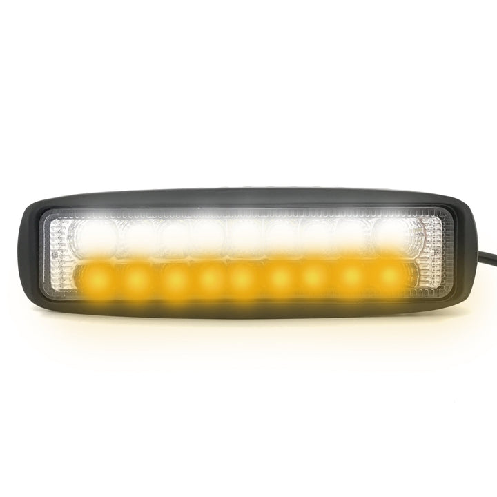 Slim Dual Color Fog Light - 18 LEDs / Amber &amp; White