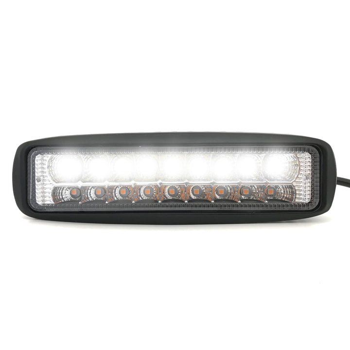 Slim Dual Color Fog Light - 18 LEDs / Amber &amp; White