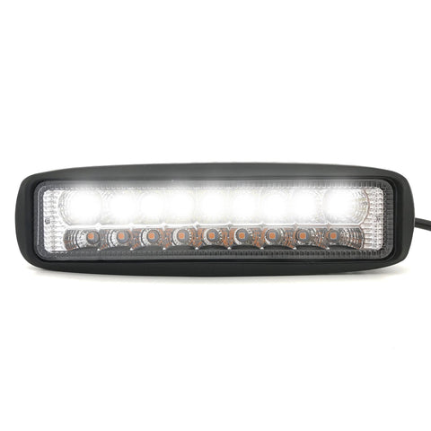 Slim Dual Color Fog Light - 18 LEDs / Amber & White