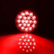 Brake Light 4" Round 19 LED Dual Color Red to White